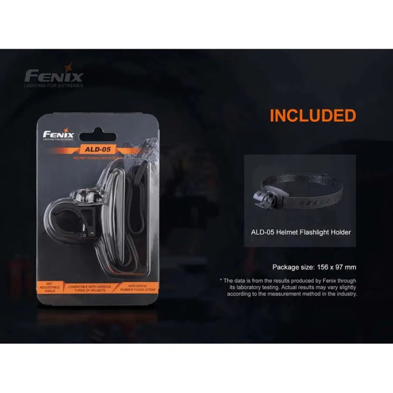 fenix ald 05 helmet flashlight holder included 900x 1 befc2f4b ecbc 4133 b878 ac9d47dca6e3